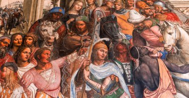 Abbey Monte Oliveto Maggiore, Toskana, İtalya