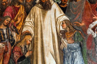 Abbey Monte Oliveto Maggiore, Toskana, İtalya