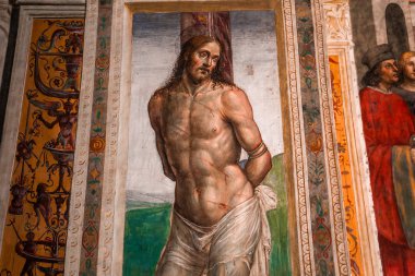 Abbey Monte Oliveto Maggiore, Toskana, İtalya
