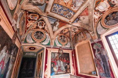 Abbey Monte Oliveto Maggiore, Toskana, İtalya