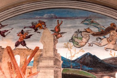 Abbey Monte Oliveto Maggiore, Toskana, İtalya