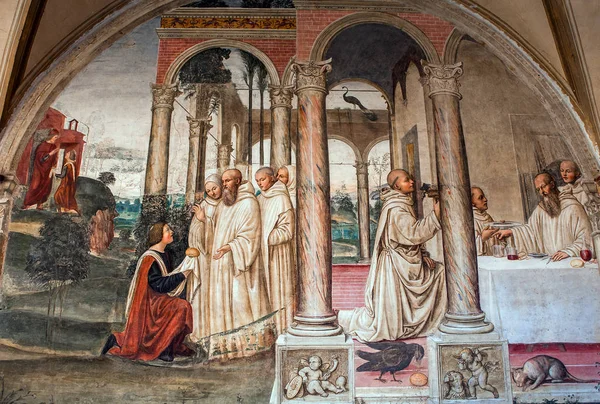 Abbey of Monte Oliveto Maggiore, Tuscany, Italy — Stock Photo, Image