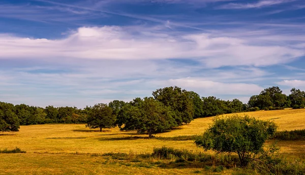 Paisagem paisagem rural em souvigny, allier, França — Fotografia de Stock