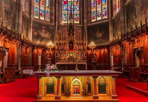 Cathédrale Obernai, Alsace, France — Photo