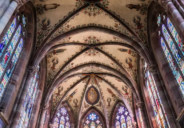 Cattedrale di Obernai, Alsazia, Francia — Foto Stock
