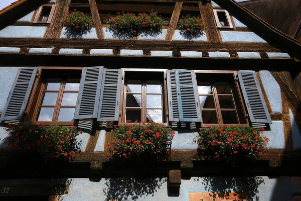 Kaysersberg medeltida by, alsace, Frankrike — Stockfoto