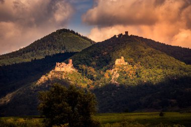 Girsberg Kalesi, Ribeauville, Alsace, Fransa