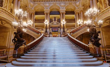 Palais Garnier, Paris Operası, büyük merdiven.