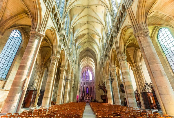Kathedraal Saint Gervais Saint-Protais in Soissons, Frankrijk — Stockfoto