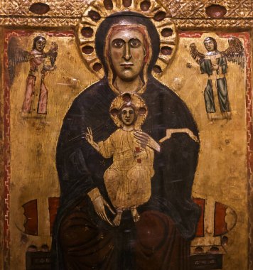iç mekanlar ve Ayrıntılar Siena katedralinin, Siena, İtalya