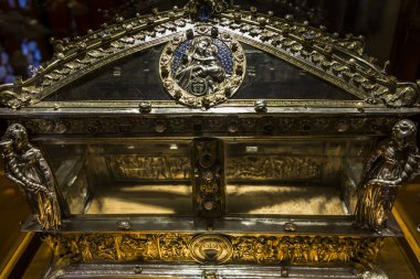 iç mekanlar ve Ayrıntılar Siena katedralinin, Siena, İtalya