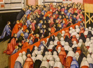 iç mekanlar ve Ayrıntılar Siena katedralinin, Siena, İtalya