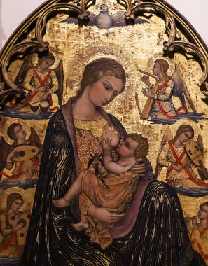 iç mekanlar ve Ayrıntılar Siena katedralinin, Siena, İtalya