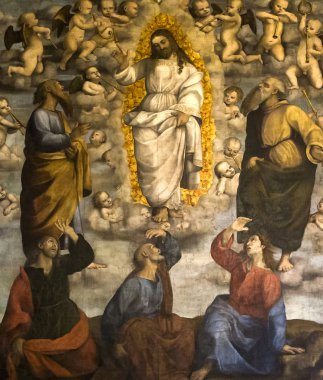 iç mekanlar ve Ayrıntılar Siena katedralinin, Siena, İtalya