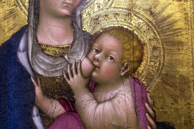 iç mekanlar ve Ayrıntılar Siena katedralinin, Siena, İtalya