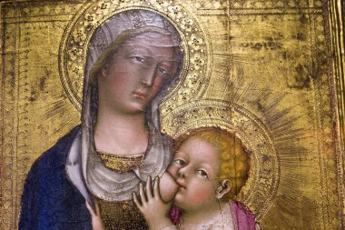 iç mekanlar ve Ayrıntılar Siena katedralinin, Siena, İtalya