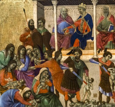 iç mekanlar ve Ayrıntılar Siena katedralinin, Siena, İtalya