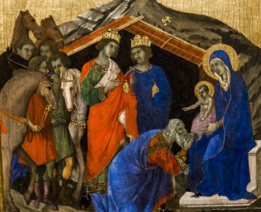 iç mekanlar ve Ayrıntılar Siena katedralinin, Siena, İtalya