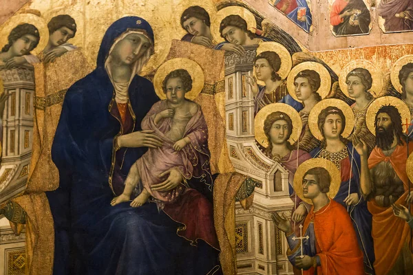 Intérieurs et détails de la cathédrale de Sienne, Sienne, Italie — Photo