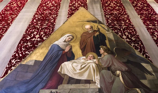 ภายในและรายละเอียดของโบสถ์เซียน่า ซีน่า อิตาลี — ภาพถ่ายสต็อก