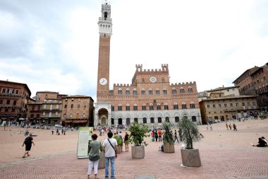 Piazza del Campo, siena, İtalya