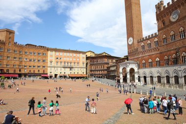 Piazza del Campo, siena, İtalya