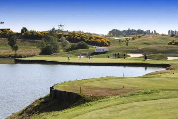 Golfbana på golfbanan Franska öppna 2015 — Stockfoto