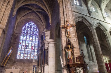 Guerande, Fransa 'daki Saint-Aubin Kilisesi