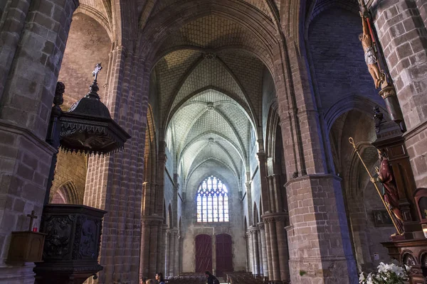 Kościół Saint-Aubin w Guerande, Francja — Zdjęcie stockowe