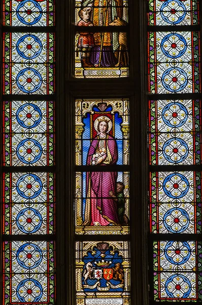 Kościół Saint-Aubin w Guerande, Francja — Zdjęcie stockowe