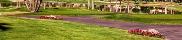 Campo Golfe Greens Fairways Califórnia — Fotografia de Stock