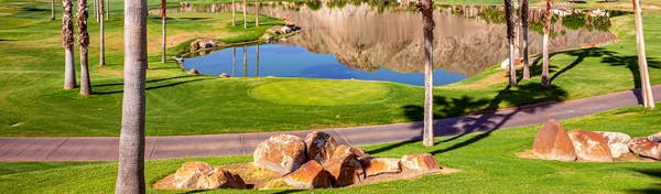 Golfbaan Greens Fairways Californië — Stockfoto