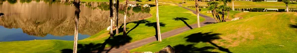 Campo Golfe Greens Fairways Califórnia — Fotografia de Stock
