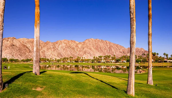 Palm Springs California April 2015 View Golf Course Ana Inspiration — Stock Photo, Image