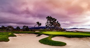 Pebble Beach golf sahası, Monterey, Kaliforniya, ABD