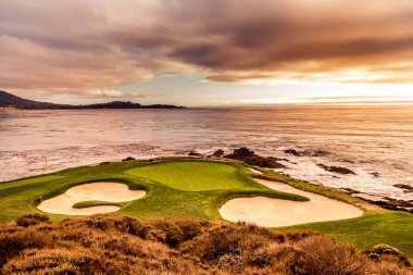 Pebble Beach golf sahası, Monterey, Kaliforniya, ABD