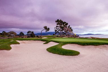 Pebble Beach golf sahası, Monterey, Kaliforniya, ABD