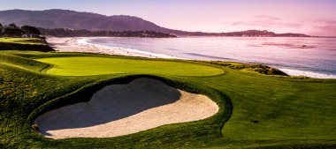 Pebble Beach golf sahası, Monterey, Kaliforniya, ABD