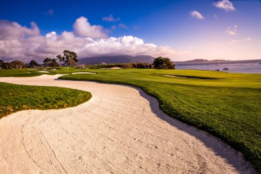 Pebble Beach golf sahası, Monterey, Kaliforniya, ABD