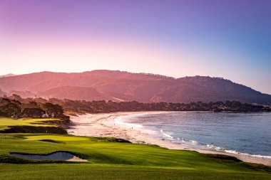 Pebble Beach golf sahası, Monterey, Kaliforniya, ABD