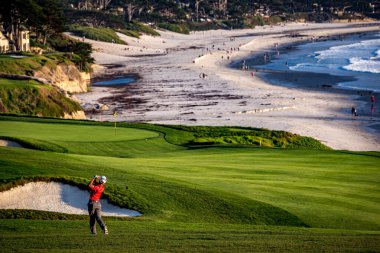 Pebble Beach golf sahası, Monterey, Kaliforniya, ABD