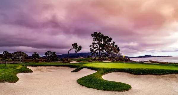 Terrain Golf Pebble Beach Monterey Californie États Unis — Photo