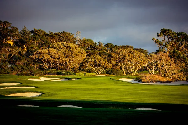Kieselstrand Golfplatz Monterey Kalifornien Vereinigte Staaten — Stockfoto