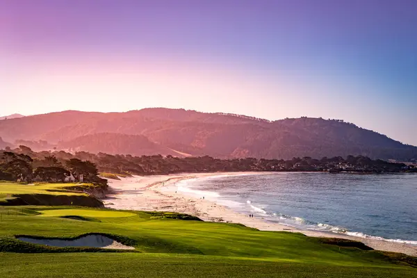 Terrain Golf Pebble Beach Monterey Californie États Unis — Photo