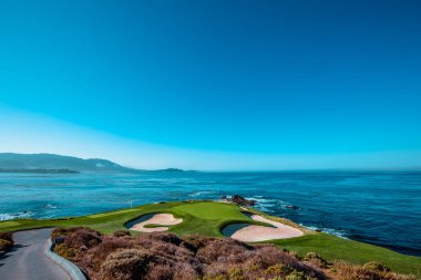Pebble Beach golf sahası, Monterey, Kaliforniya, ABD