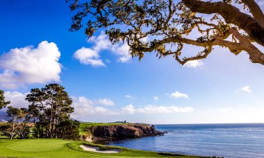 Pebble Beach golf sahası, Monterey, Kaliforniya, ABD