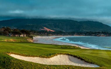 Pebble Beach golf sahası, Monterey, Kaliforniya, ABD