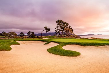 Pebble Beach golf sahası, Monterey, Kaliforniya, ABD