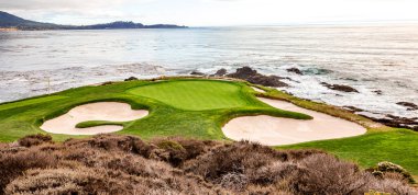 Pebble Beach golf sahası, Monterey, Kaliforniya, ABD
