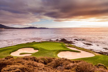 Pebble Beach golf sahası, Monterey, Kaliforniya, ABD